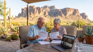 A couple in arizona vetting a home watch company.